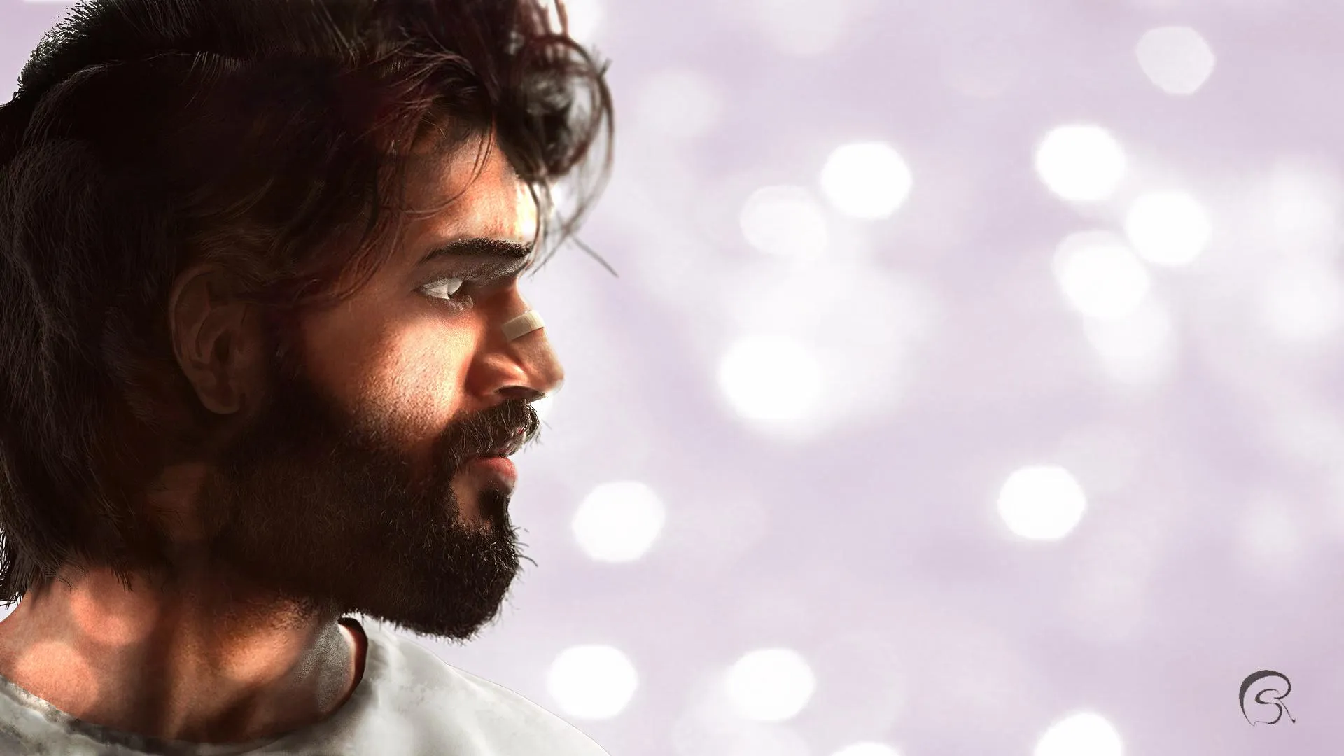 Arjun Reddy beard close up