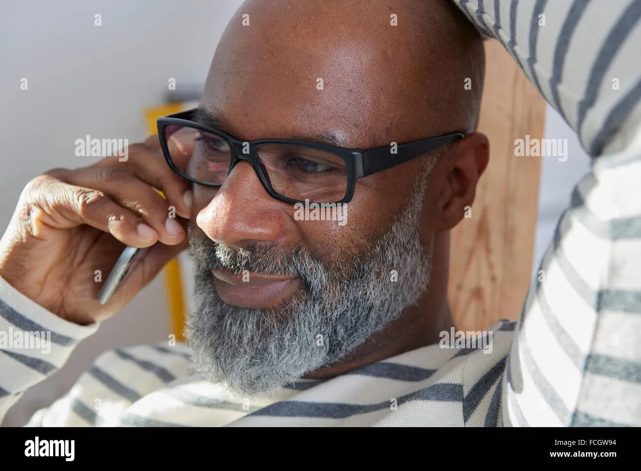 Man with bald head and beard 2024