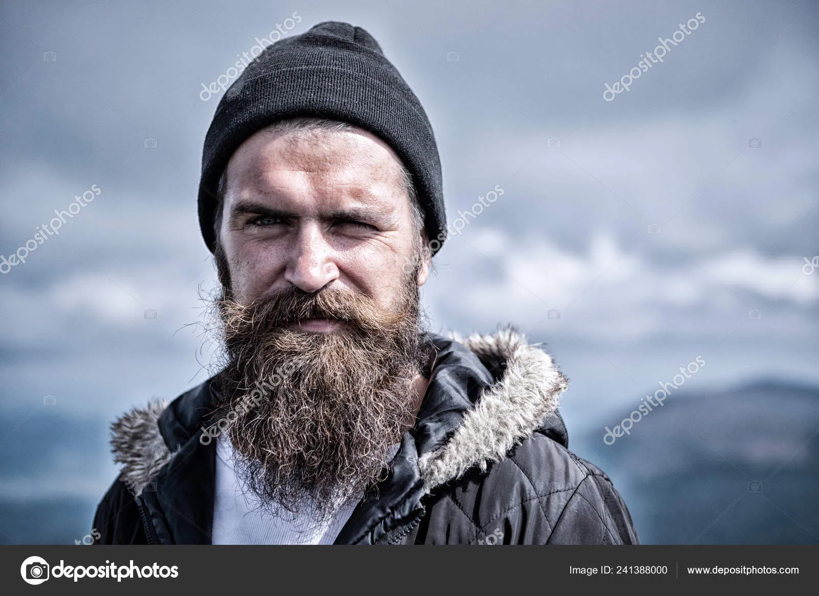 Full, long beard