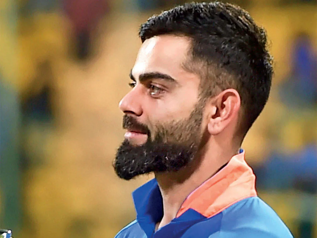 Virat Kohli Short Beard 2024
