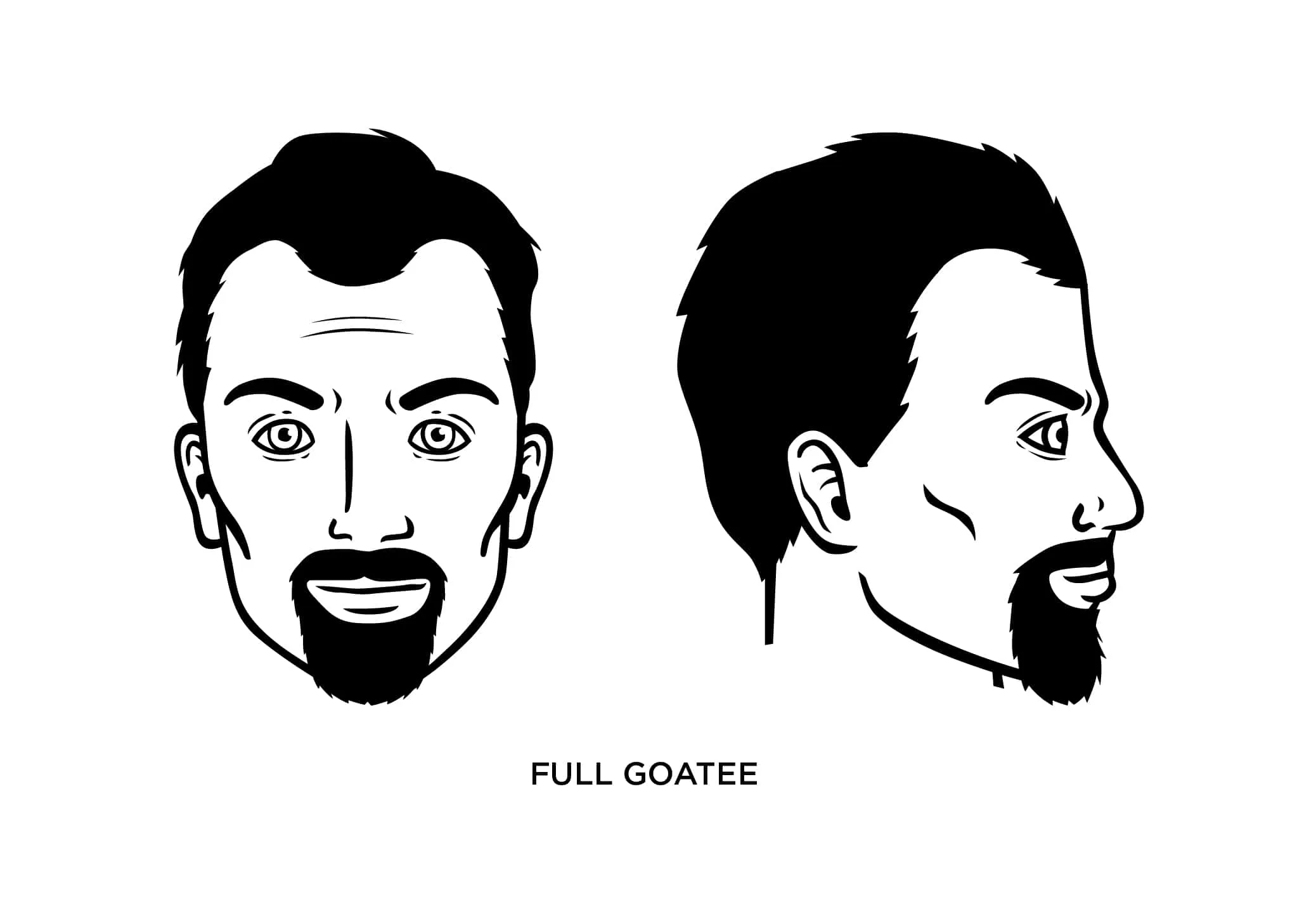 goatee with long hair