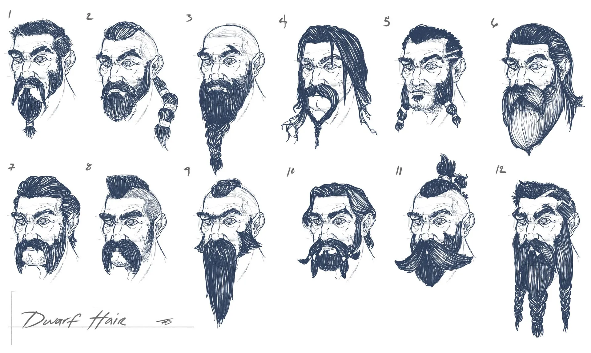 Circle Beard Drawing