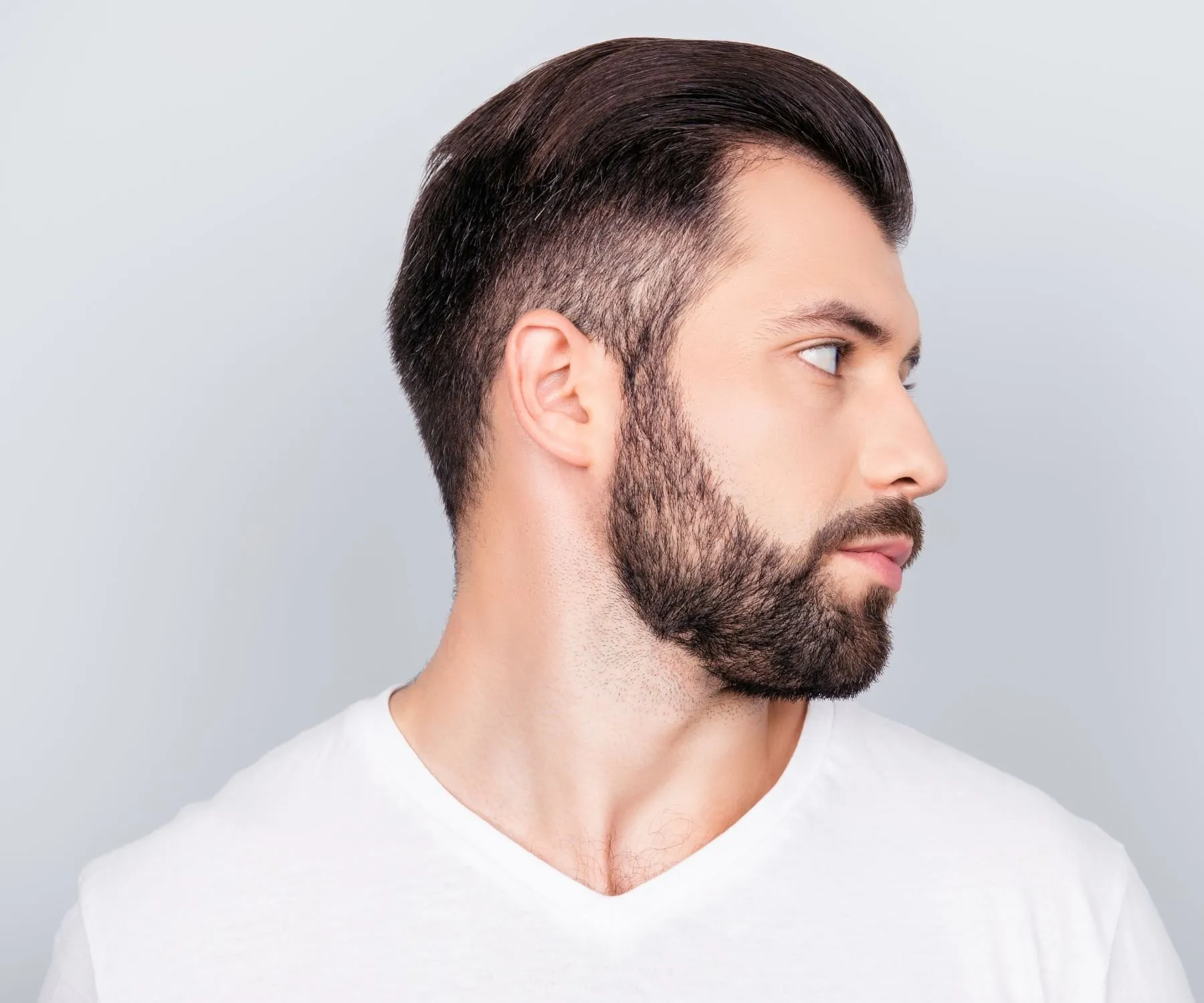 Short Long Beard on Round Face 2024