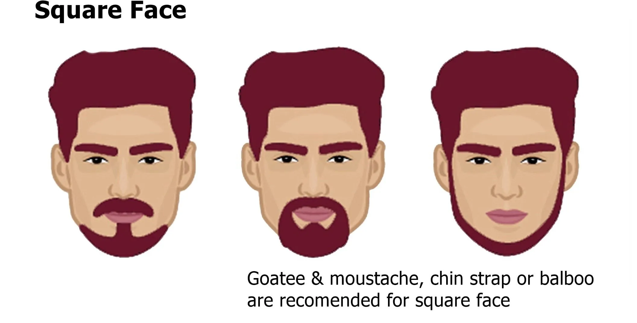square face beard styles 2024