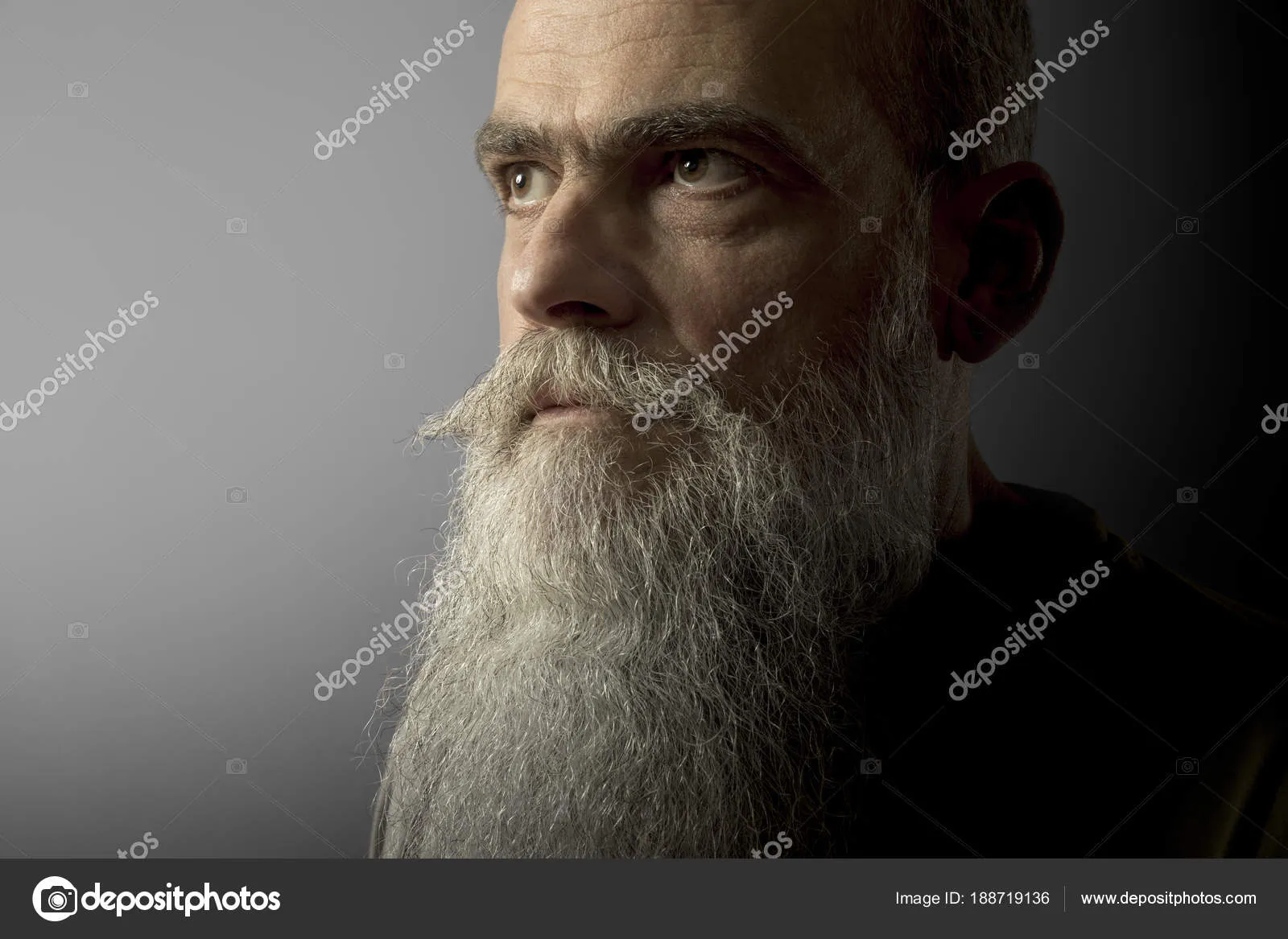 Man with long beard