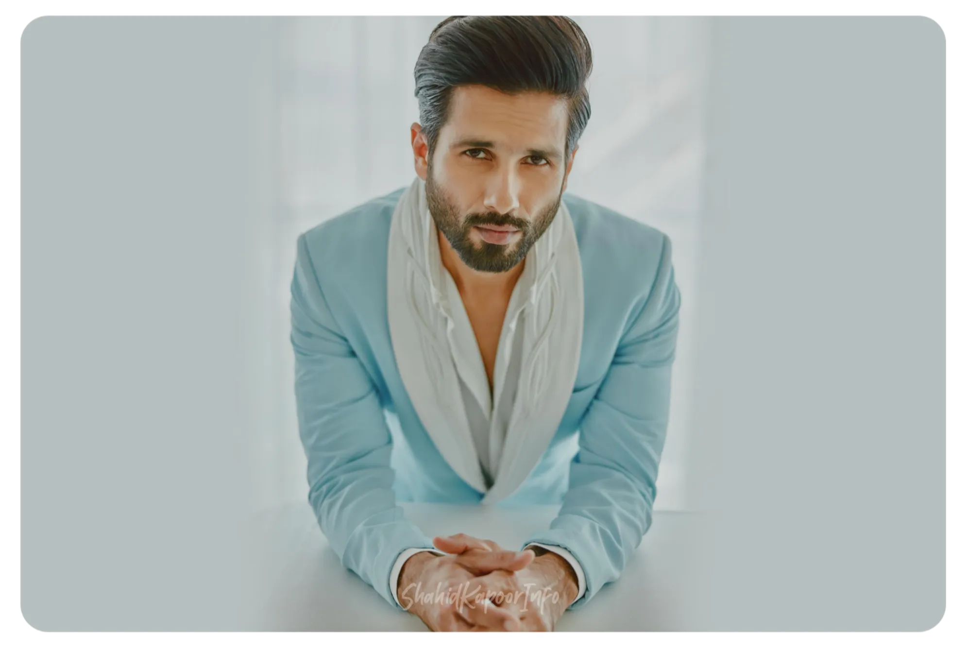 Shahid Kapoor sculpted stubble 2024