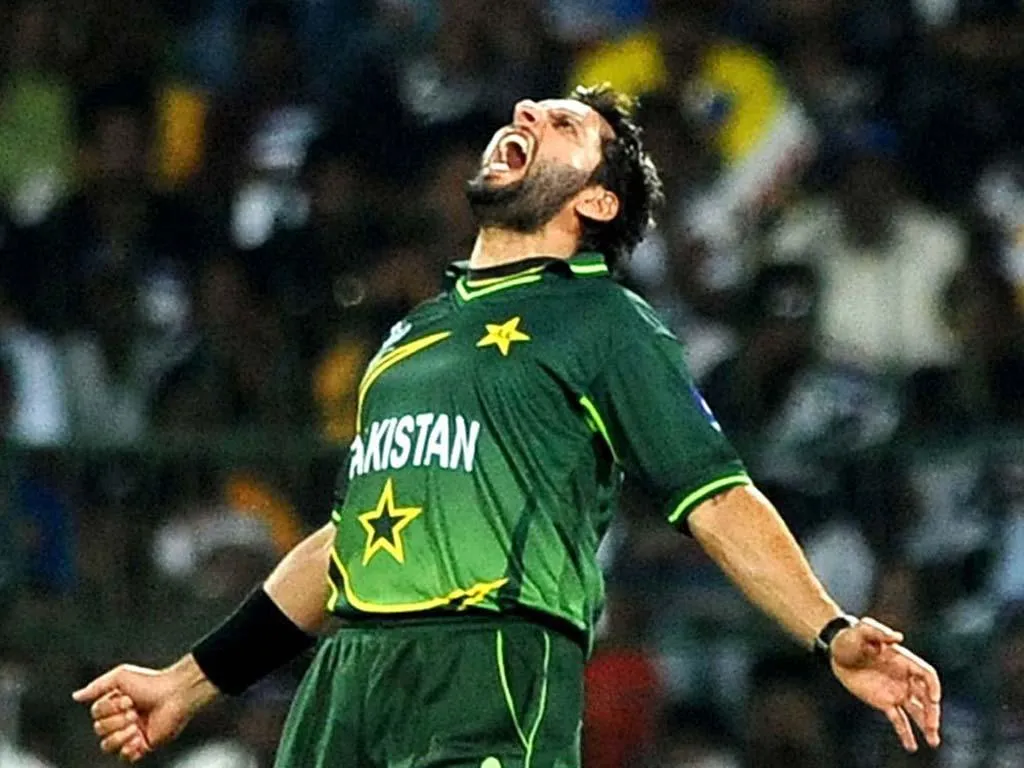 Shahid Afridi Young Beard 2024